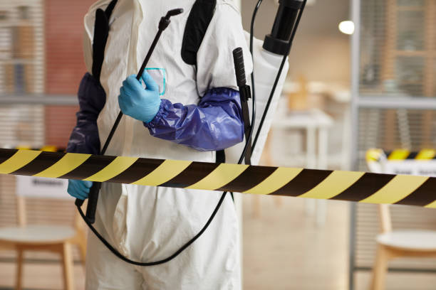 Professional Biohazard Cleanup technician working in Freeburg, IL